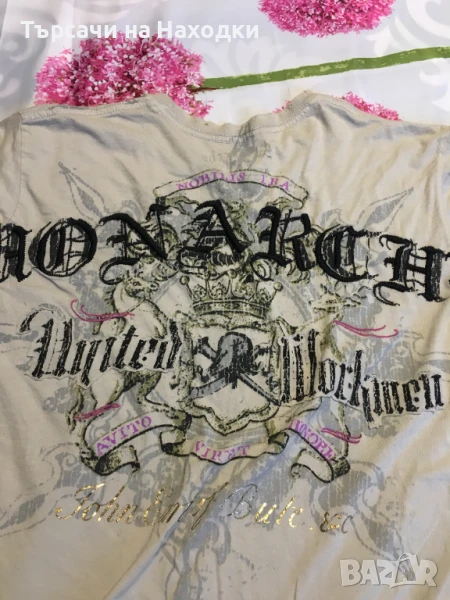 Автентична мъжка тениска MONARCHY United Worksmen S Small сива Grey, снимка 1