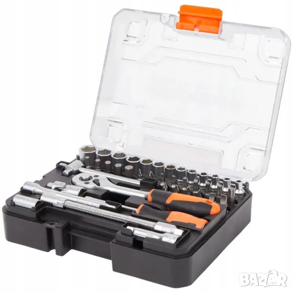 Комплект тресчотка и гайки Werckmann, 42 части, снимка 1