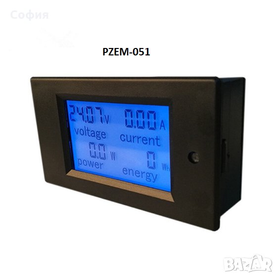 Контролен уред електромер, волтметър, амперметър, ватметър DC постоянен ток НАЛИЧНО!!!, снимка 1