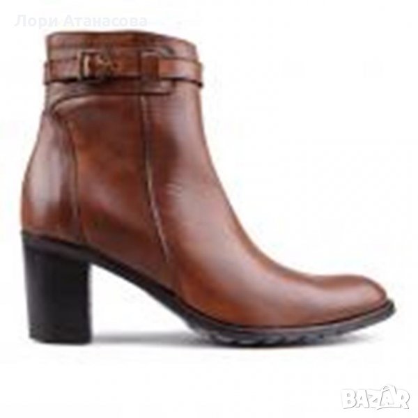 Подарете си стил и комфорт на движение с  ежедневни боти в кафяв цвят-естествена кожа, снимка 1