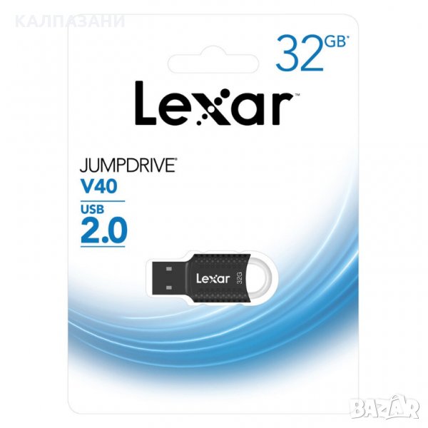 USB памет 32GB LEXAR JumpDrive V40 , USB 2.0, Black, снимка 1