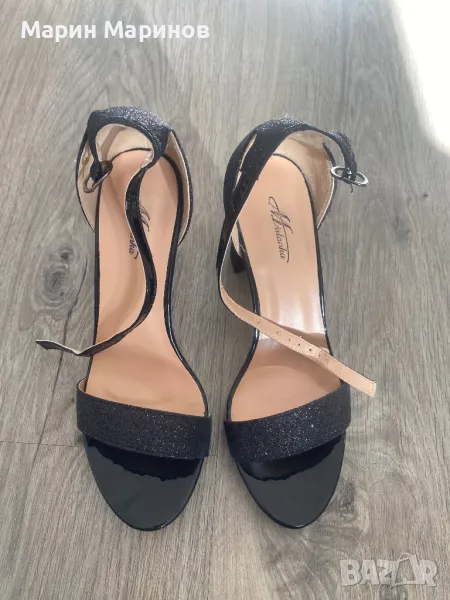 Дамски сандали на ток, снимка 1