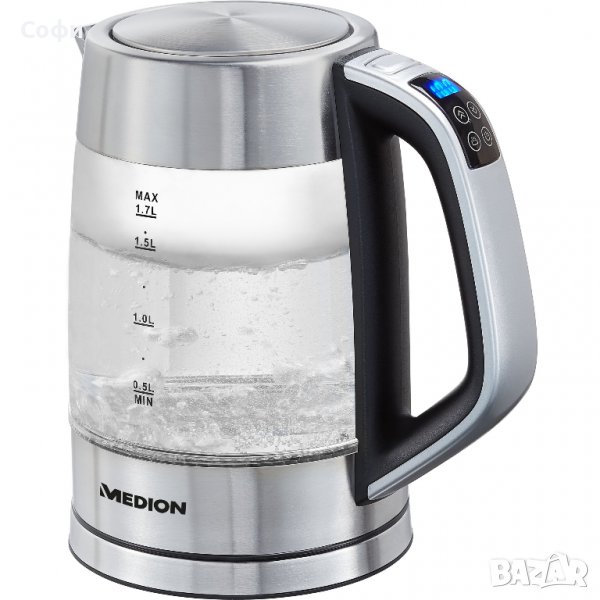 Кана Medion MD 10210, 1.7 L, 2200 W, Inox, снимка 1