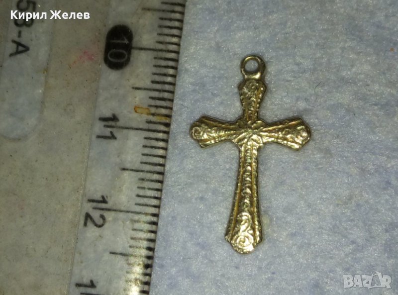 СТАРИННО ОРНАМЕНТИРАНО КЛАСИЧЕСКО СРЕБЪРНО КРЪСТЧЕ МАЙСТОРСКА РЪЧНА ИЗРАБОТКА 40086, снимка 1