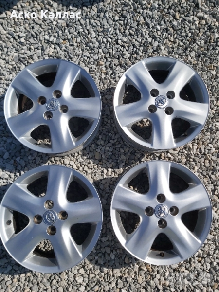 4x100..15.цола..5.5j ET45 оргинални Toyota, снимка 1