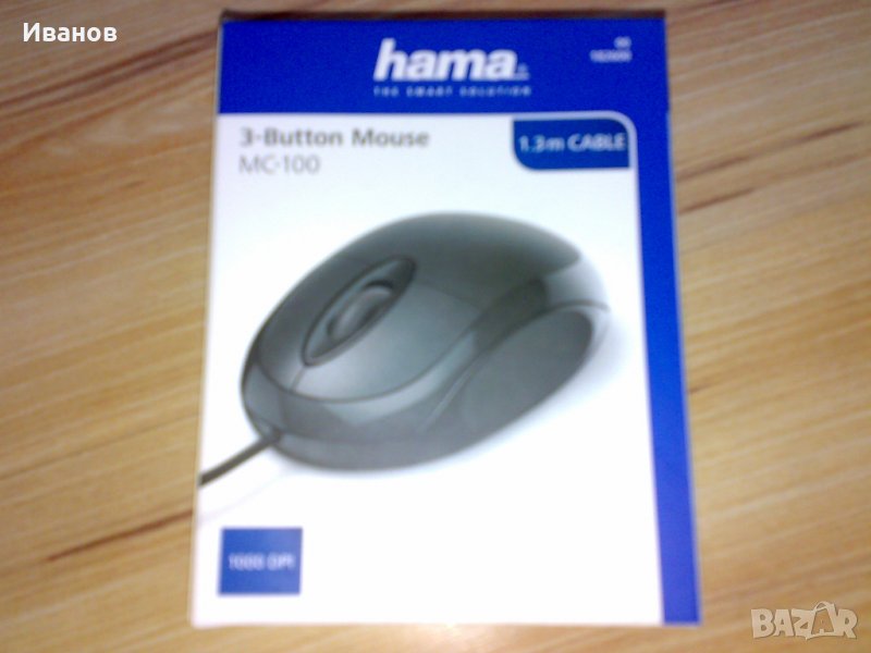 НОВА USB мишка HAMA-MC-100, снимка 1