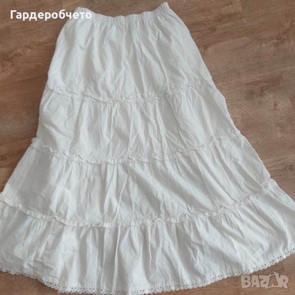 Дълга бяла пола, снимка 1