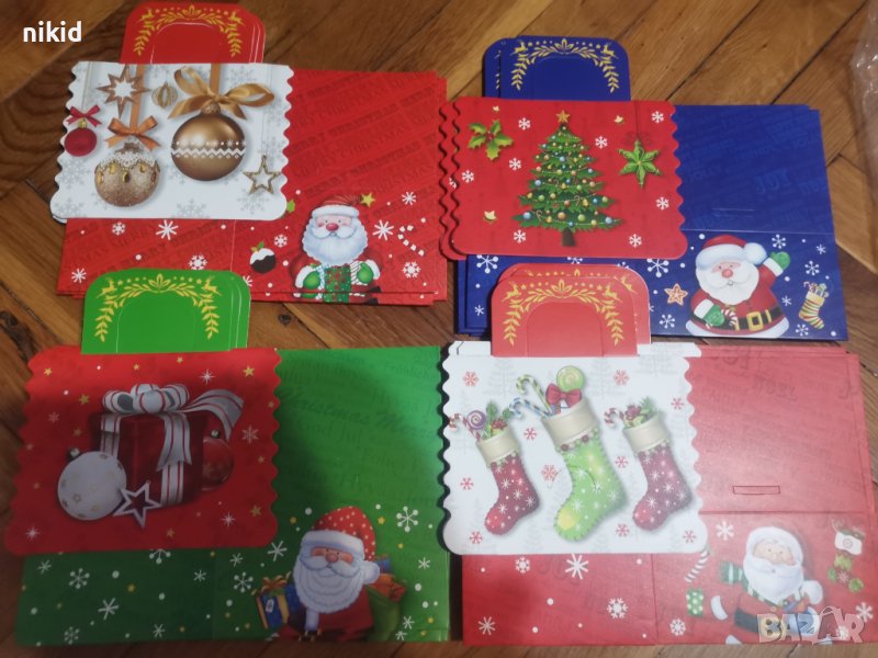 10*10*13 см Коледна Картонена къща подаръчна кутия подаръчни кутии подарък коледни, снимка 1