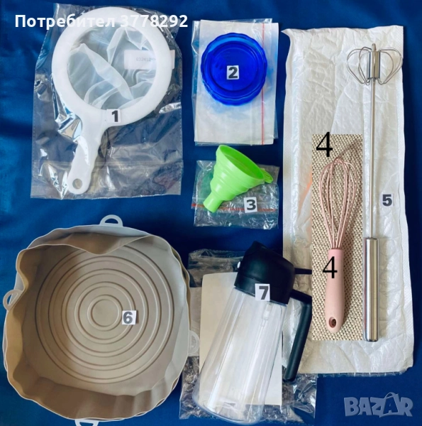 Лот кухненски помощници. От № 1 до 7.Сборна цена 36лв,предлагам ги за 30лв,подарък № 8,може по избор, снимка 1