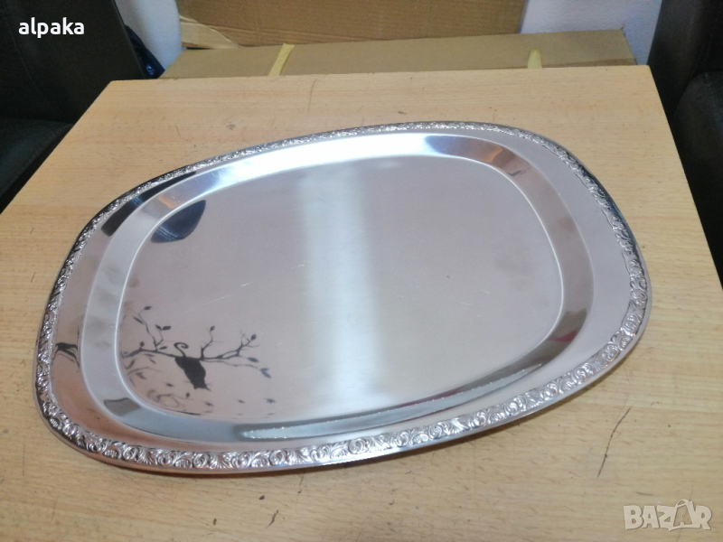 Продавам немски марков поднос WFM, алпака, снимка 1