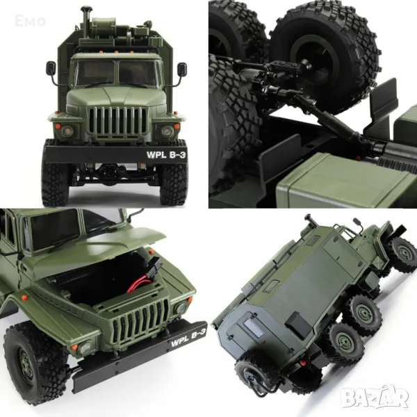 Руски военен камион модел NaughtyDragon с дистанционно - TOYCAR8 FS-3551 - 6X6, снимка 1