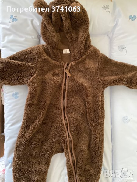 Плюшен бебешки гащеризон, снимка 1