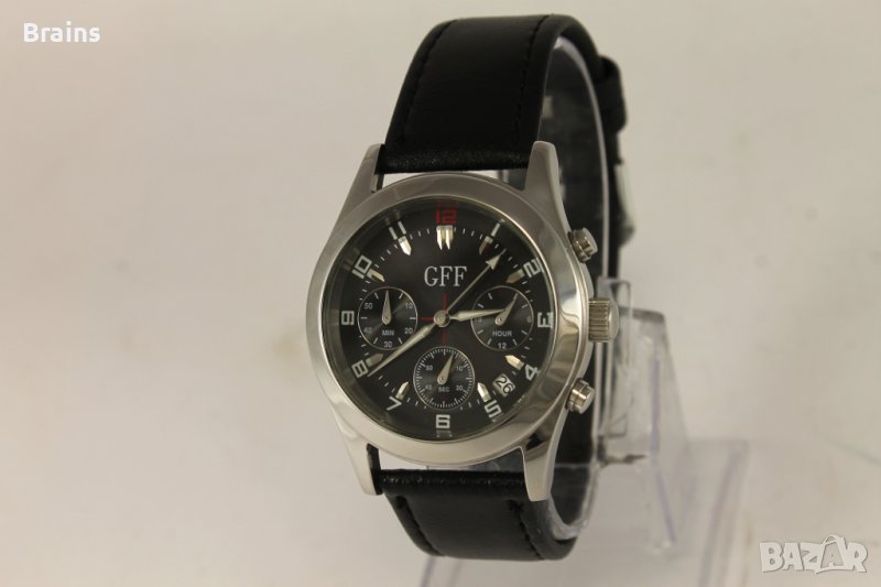 GFF Мъжки Стоманен Kварцов Хронограф Работи, снимка 1