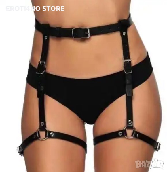 Кожен БДСМ харнес колан, снимка 1