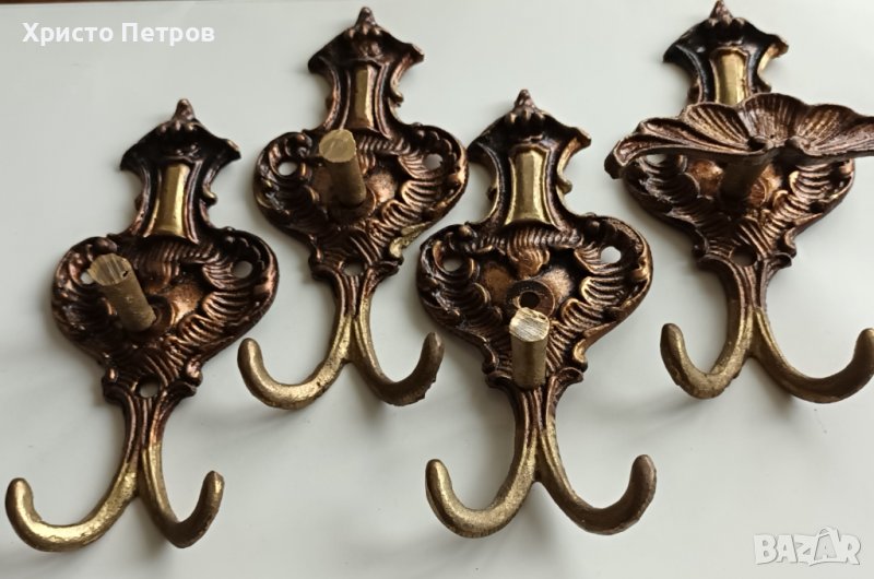 БРОНЗОВИ РЕТРО ЗАКАЧАЛКИ - 4 БРОЯ, снимка 1