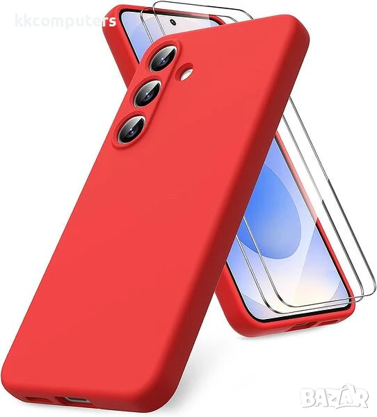 Калъф силикон Simple Color MagSafe / Червен / за Samsung S25 Edge Баркод : 3132049, снимка 1