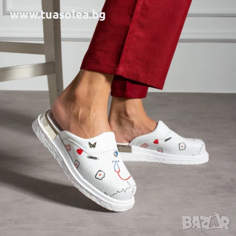 Медицински анатомични чехли от естествена кожа | Марка Tuasolea, снимка 1