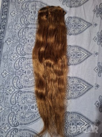 Естествена Руска коса 61см. 100гр., снимка 5 - Аксесоари за коса - 47542293