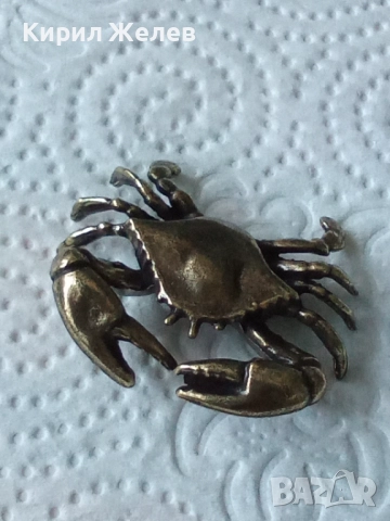 Бронзова малка фигурка на рак 52493