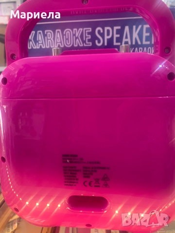 Розова караоке тонколона / 8W / 2 Микрофона и LED, снимка 9 - Тонколони - 51521180