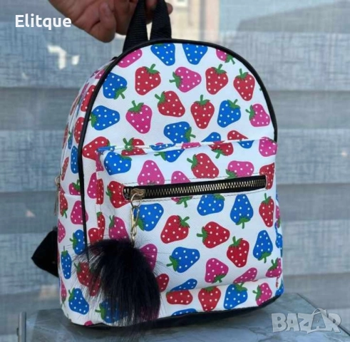 Компактни цветни ранички с пухче ,изкушение за всеки ценител., снимка 18 - Раници - 52855107