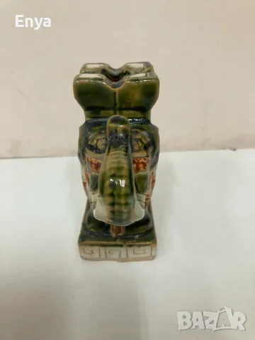 Порцеланов слон - свещник, снимка 3 - Декорация за дома - 48693094