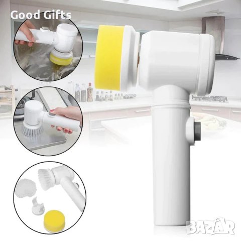 5в1 Мултифункционална Четка за почистване Magic Brush, Безжична, снимка 4 - Мопове, кофи, четки и метли - 39381479