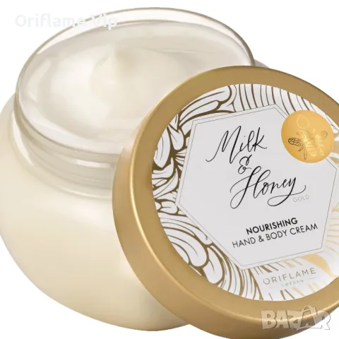 Подхранващ крем за ръце & тяло Milk & Honey Gold+подарък, снимка 2 - Козметика за тяло - 49374401