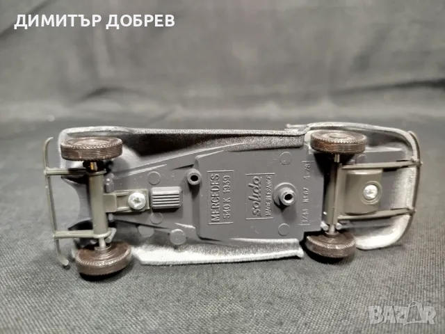 1/43 МЕТАЛНА КОЛИЧКА МАЩАБЕН МОДЕЛ 1939 MERCEDES 540K SOLIDO, снимка 6 - Колекции - 49168530