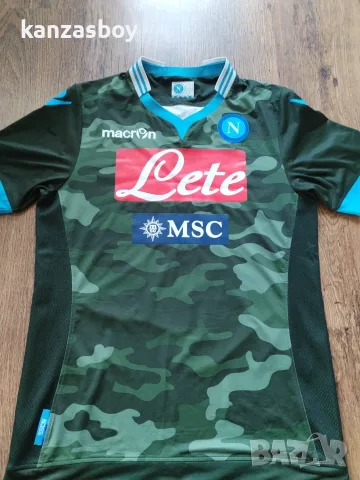 napoli x macron 2013/14 mertens - футболна колекционерска тенсика ХЛ, снимка 3 - Тениски - 56096189