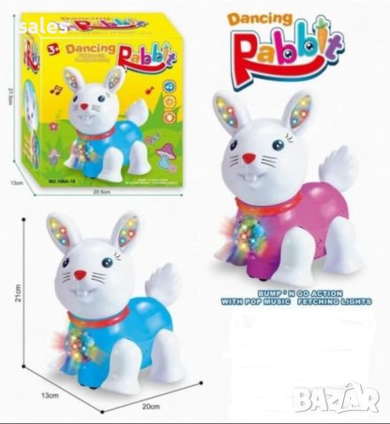 Танцуващ заек със светлина и звук 168A