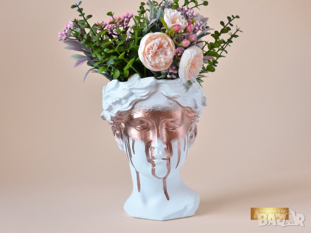 Модерна Арт кашпа Венера / Подарък за нов дом / Декоративна кашпа за всекидневна, снимка 2 - Статуетки - 40521992