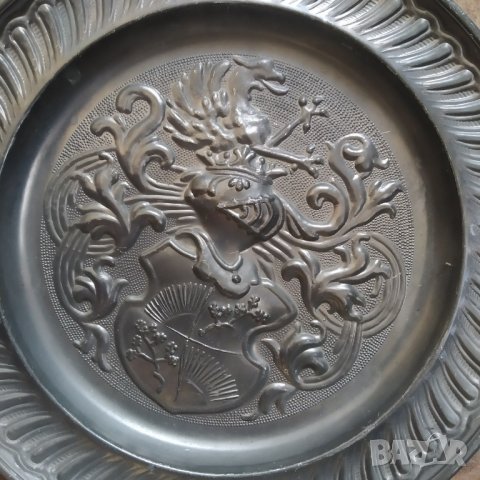 стара чиния за декорация, снимка 2 - Антикварни и старинни предмети - 38158514
