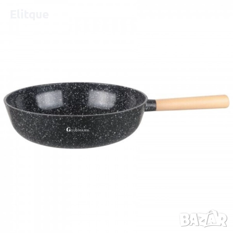 Тиган Уок с капак/без капак Goldmann GM-0130L, 30x8.5см., Лят алуминий, Керам. покр., Индукция, снимка 5 - Съдове за готвене - 52888836