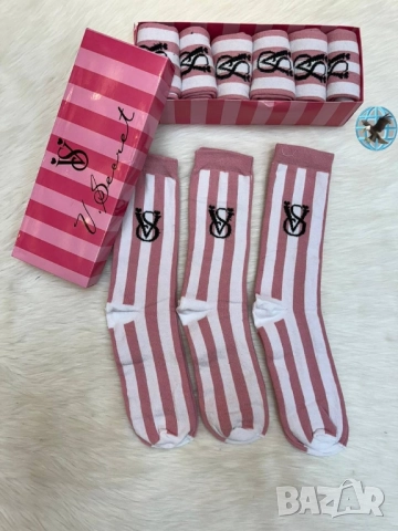 чорапи в кутия off white Nike Adidas fendi Victoria's secret moschino gucci , снимка 17 - Дамски чорапи - 51677883