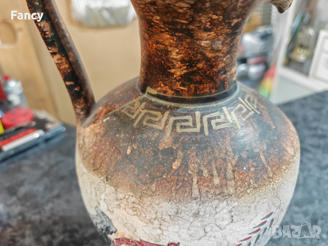 Стара глинена стомна 40/22 см, снимка 6 - Антикварни и старинни предмети - 51723034