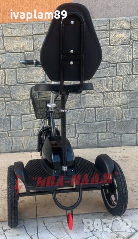 Електрическа триколка MPM-202B 750W , 48V с преден LED фар и задни гуми тип Large Tires - 2025г, снимка 9 - Мотоциклети и мототехника - 37041301