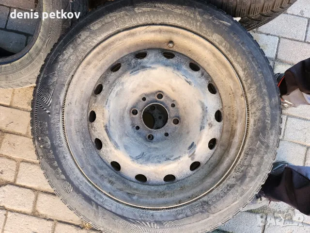 Зимни гуми с джанти 195/55/R15, снимка 5 - Гуми и джанти - 48504973