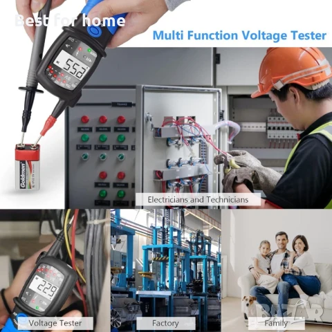  Цифров мултицет тип писалка-2-полюсен с LCD дисплей и фенерче , снимка 6 - Други инструменти - 50711014