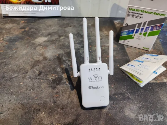 Усилвател за интернет wifi обхват, снимка 3 - Мрежови адаптери - 49152545