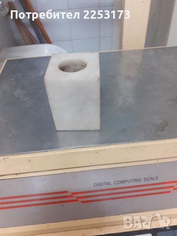 Мраморен свещник, снимка 1