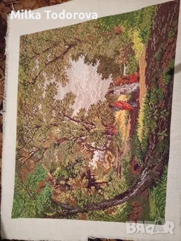 ПЕРФЕКТНО УШИТ ГОБЛЕН , снимка 3 - Гоблени - 52996878