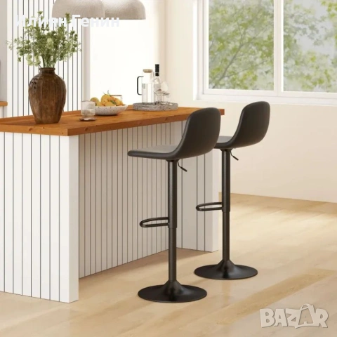 Комплект от 2 бар стола HOMCOM, снимка 8 - Столове - 54210825