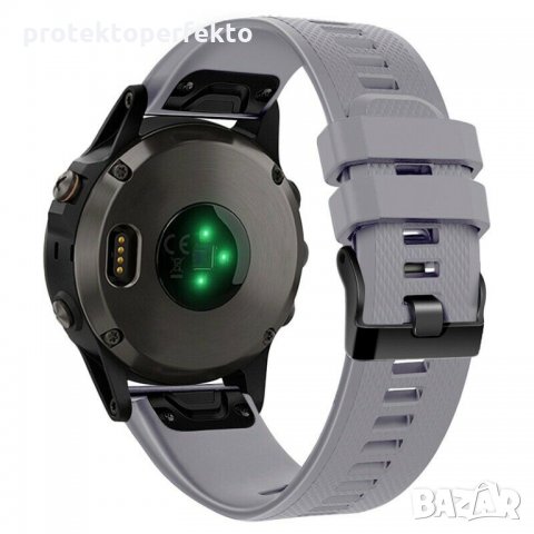 Силиконова каишка GARMIN Fenix 6, 6X, Pro, Solar червен цвят, снимка 7 - Каишки за часовници - 35580141