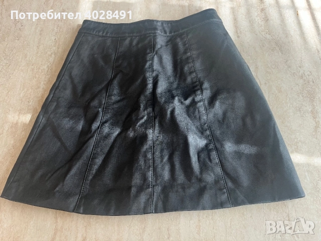 Кожена пола H&M, снимка 6 - Поли - 52105241