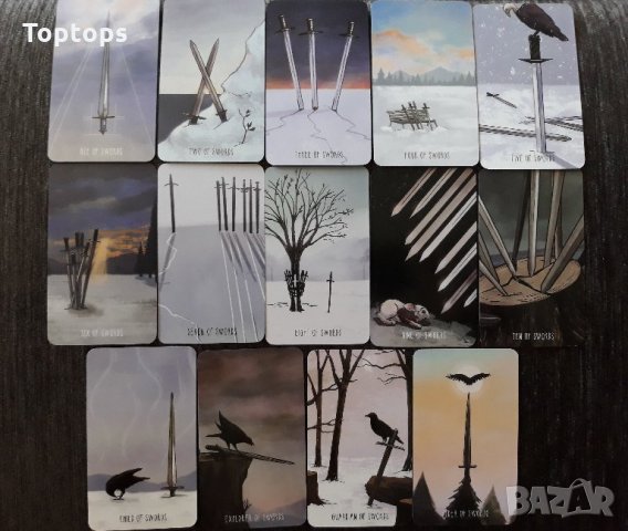78 съвременни таро карти: Urban Tarot & Pagan Tarot & Spacious Tarot, снимка 17 - Други игри - 33814085