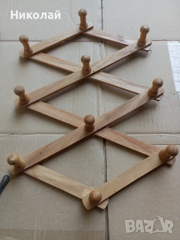 Ретро дървена закачалка , снимка 9 - Закачалки - 51094470