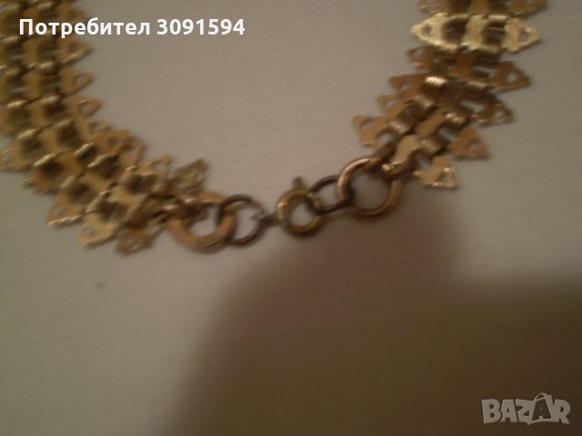 рядак  възрожденски накит от дубле с пандетев сърце, снимка 7 - Антикварни и старинни предмети - 35196588