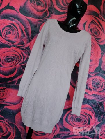 Бледо светло лилава зимна блуза туника плетиво ХЛ, снимка 4 - Туники - 38900681