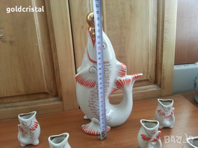 Руски порцелан риби, снимка 2 - Антикварни и старинни предмети - 38475951